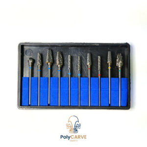 Kit de 10 fraises gravure en tungstène